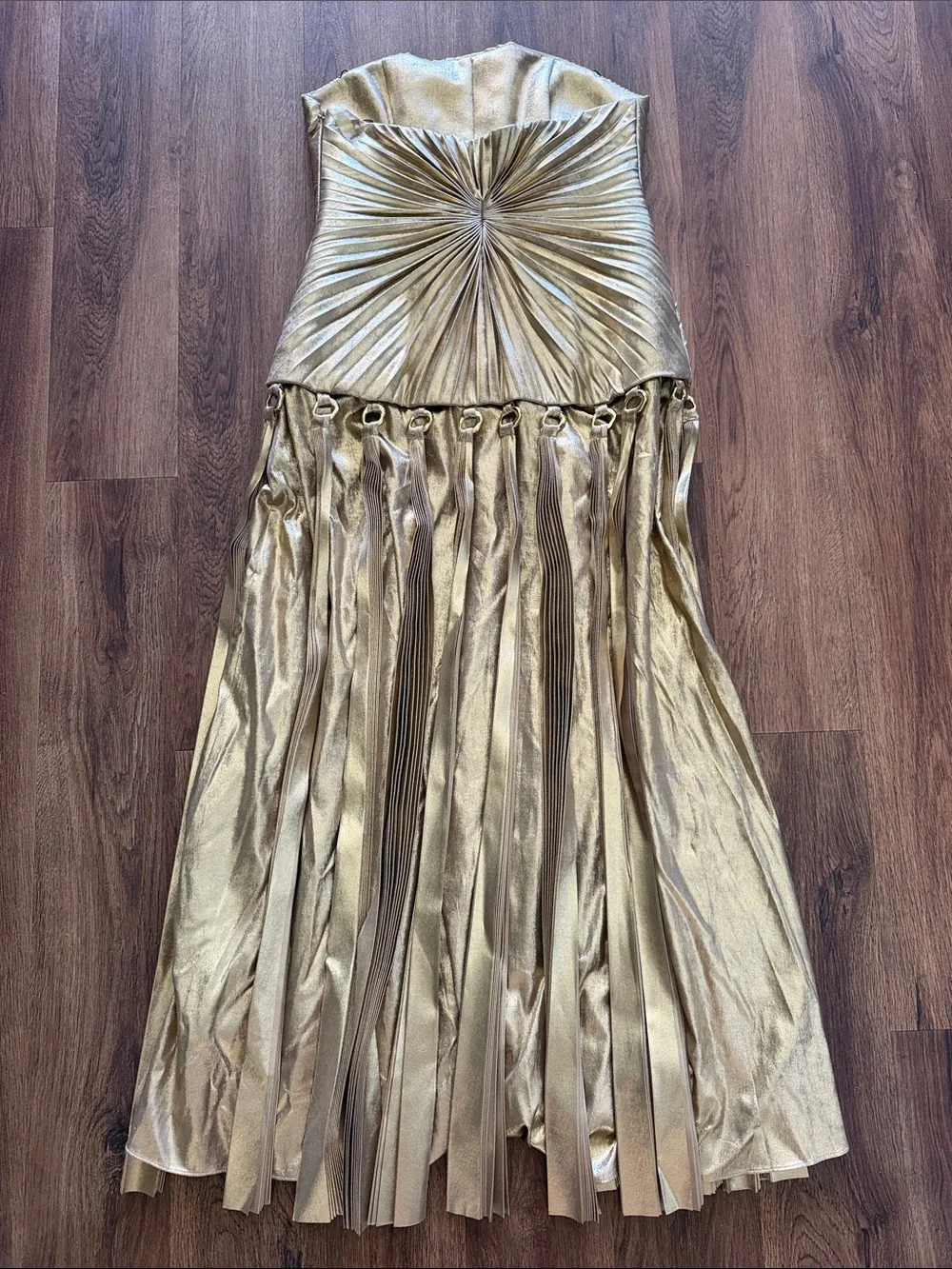 Acler Fintry Maxi Gold Dress - Picture 8 of 9